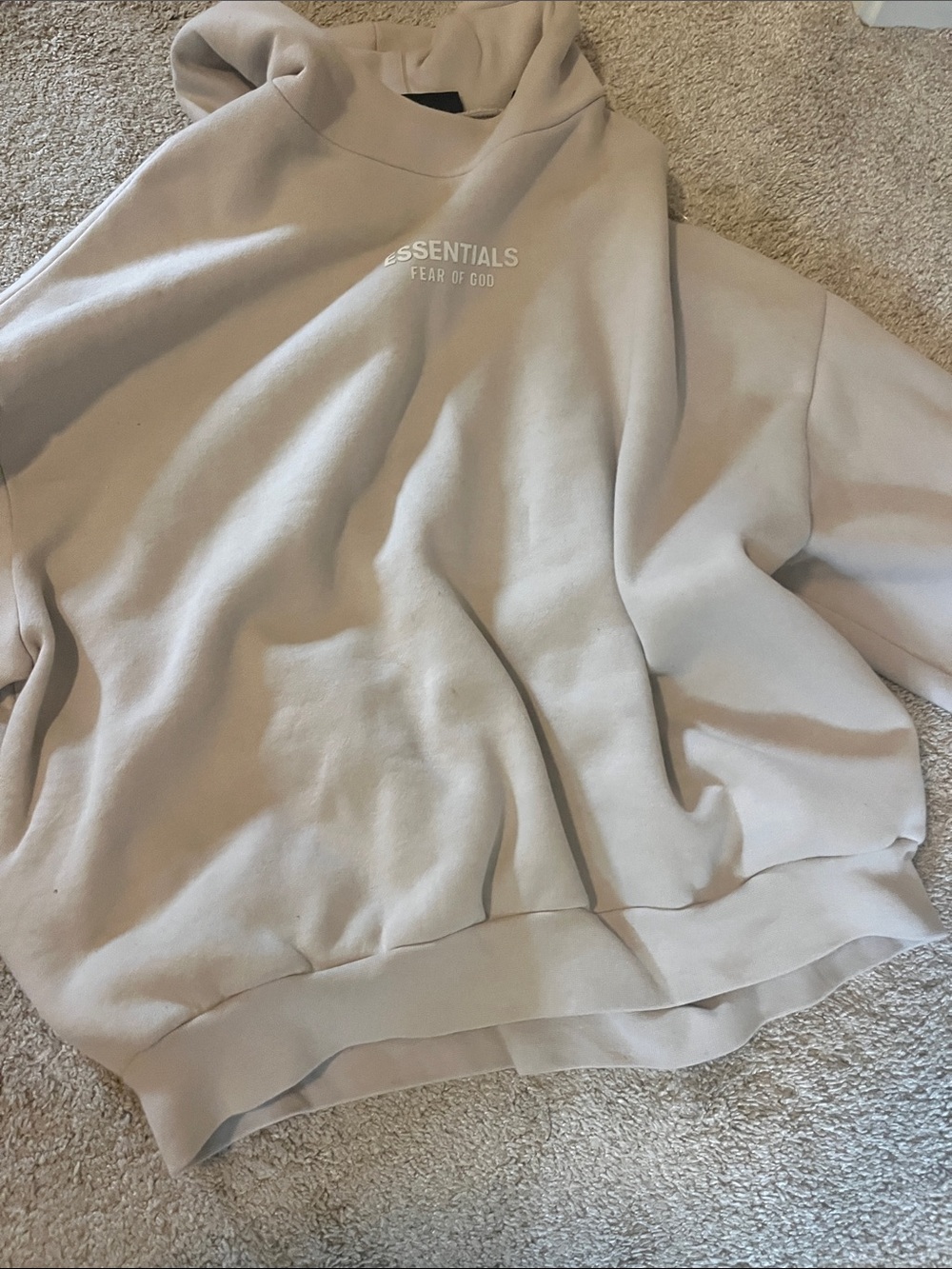 Essentials Fear of God Cream Hoodie Sweater